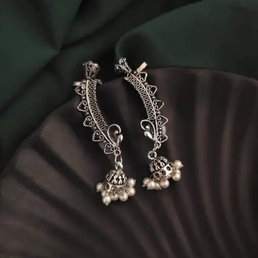 DHARA Oxidised Earcuff Earrings DHARA Oxidised Earcuff Earrings