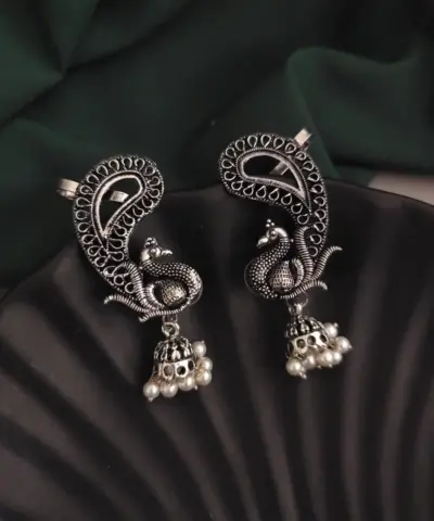 KALYANI Oxidised Earcuff Earrings
