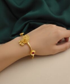 DHARTI Elegant Gold Replica Adjustable Bracelet