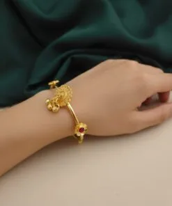 DHARTI Elegant Gold Replica Adjustable Bracelet